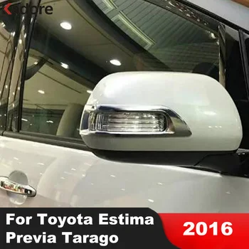 Хромирани Тампон Върху Огледалото За Задно Виждане За Toyota Estima Previa Tarago 2016, Автомобилни Огледала За Обратно Виждане, Във Форми, Декоративни Ленти, Аксесоари